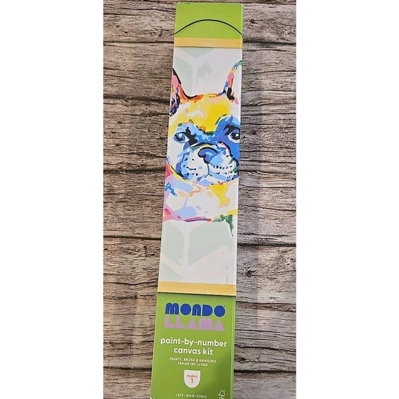 Other - Mondo Llama FRENCH BULLDOG Paint-By-Number Canvas KIT NEW All Included (216)